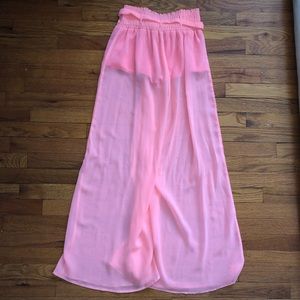 Vibrant Pink Flowy Pants